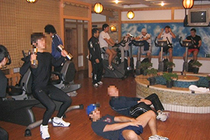 2007年冬季アジア大会時の日本代表選手トレイニング指導